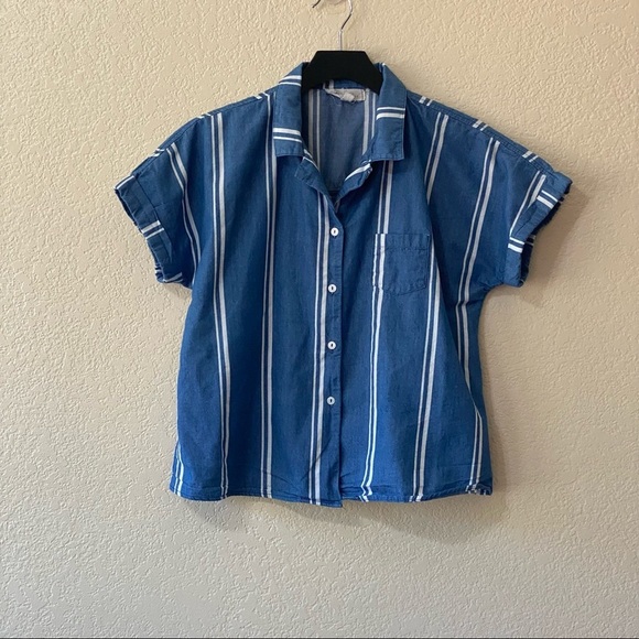 Walking‎ on Sunshine Box Stripe Woven Shirt - Picture 2 of 8